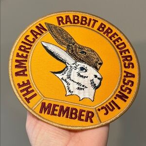 The American Rabbit Breeders Association Large Circular Official Member Patch